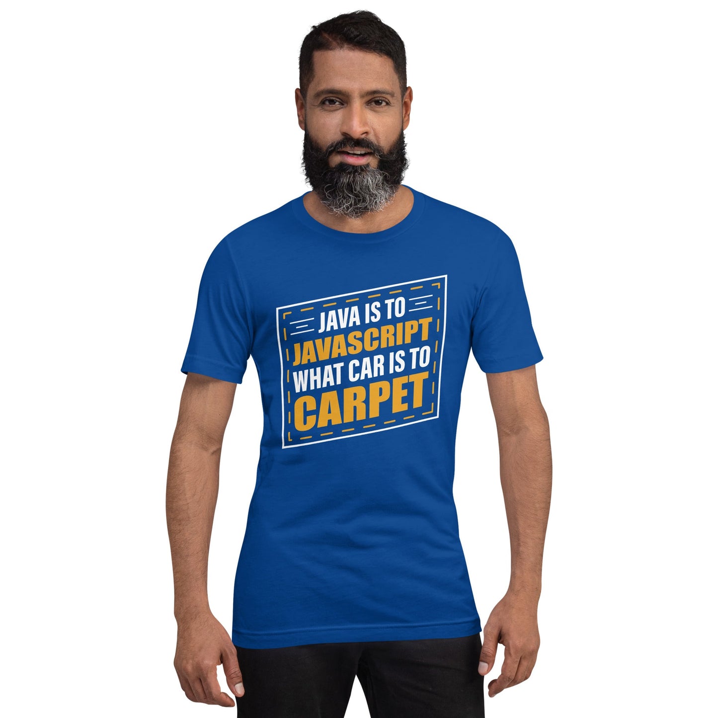 Java is to JavaScript - Unisex t-shirt by DarkByteGear