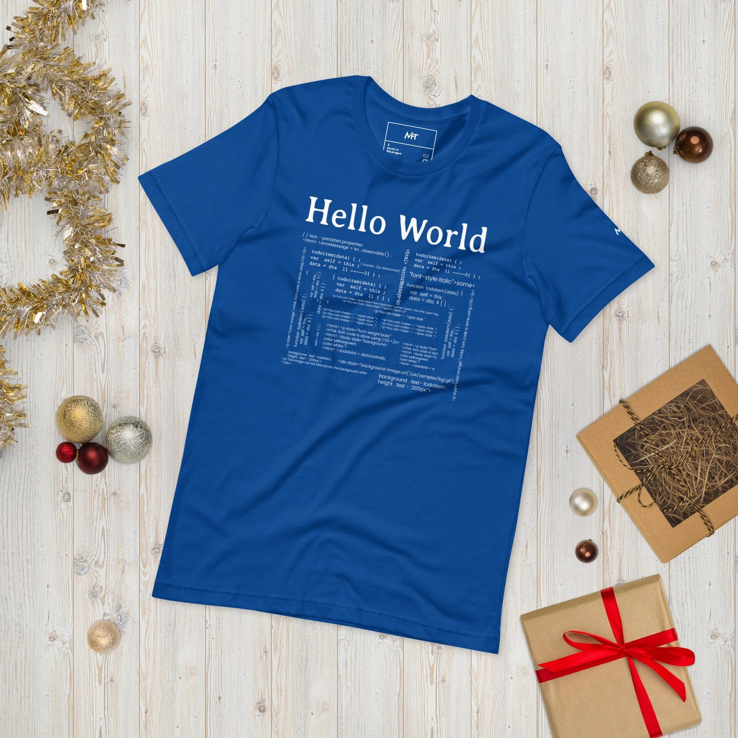 Hello World Computer Programming - Unisex t-shirt by DarkByteGear