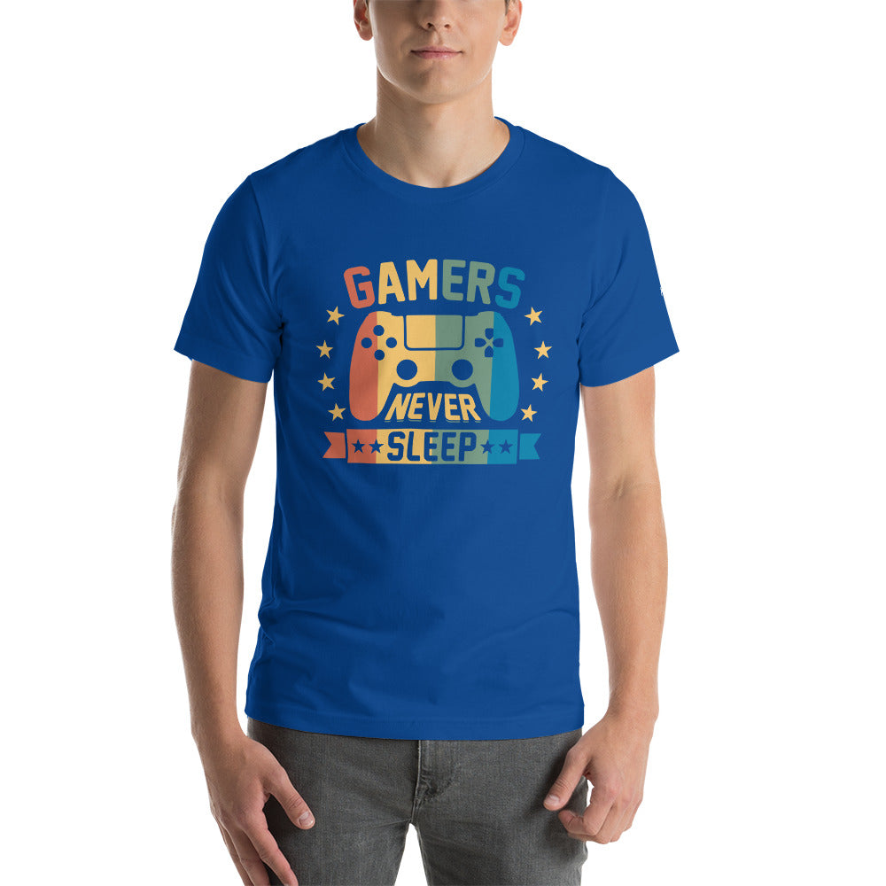 Gamers never sleep - Unisex t-shirt by DarkByteGear
