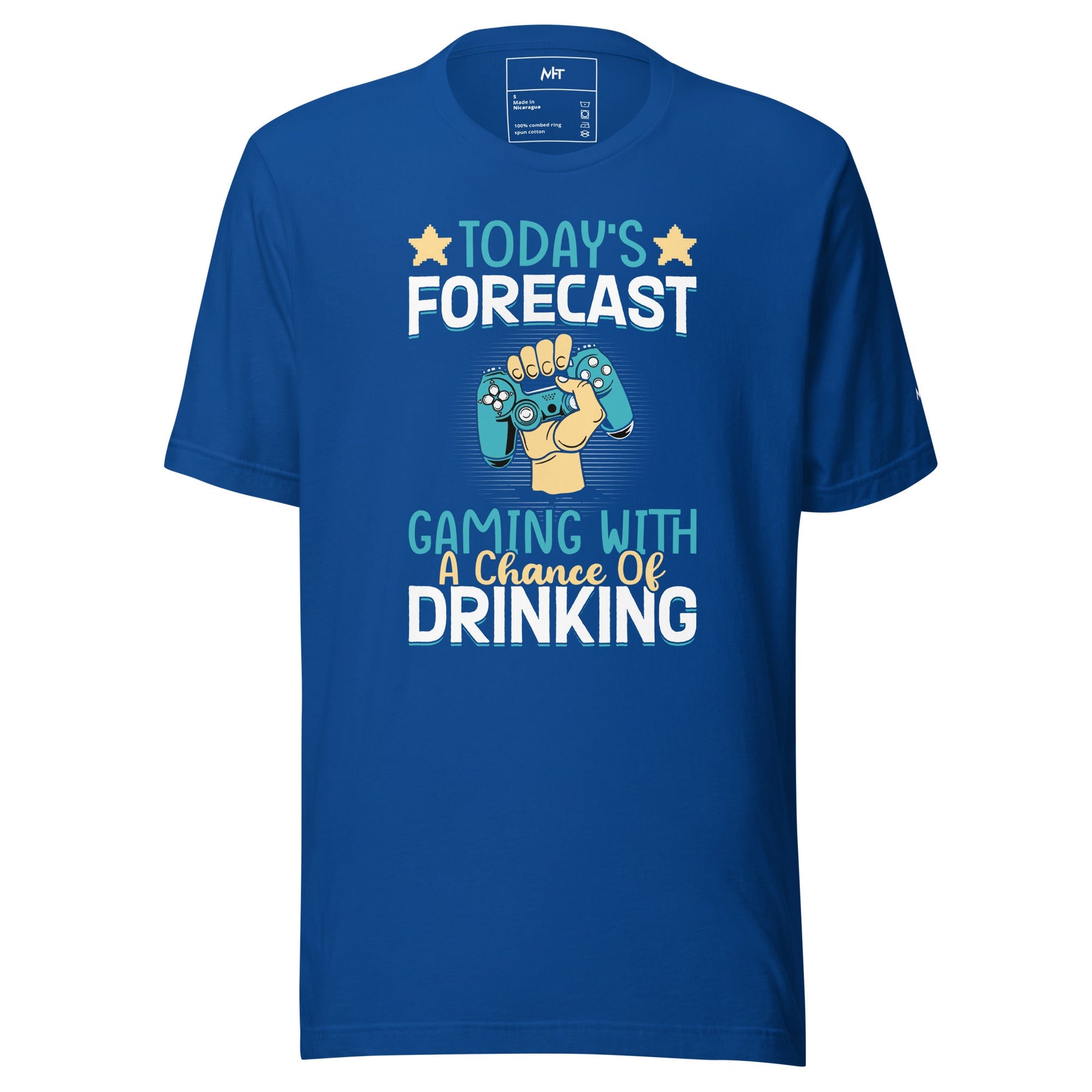 Today's Forecast - Gaming with a Chance of Drinking Unisex t-shirt by DarkByteGear