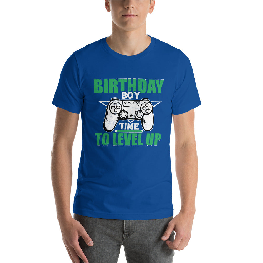 Birthday Boy Time to Level Up Unisex t-shirt by DarkByteGear