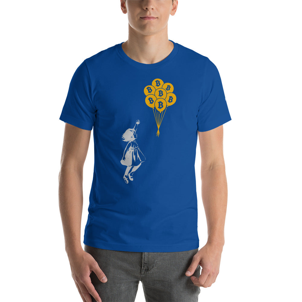 Bitcoin Little Girl Unisex t-shirt by DarkByteGear