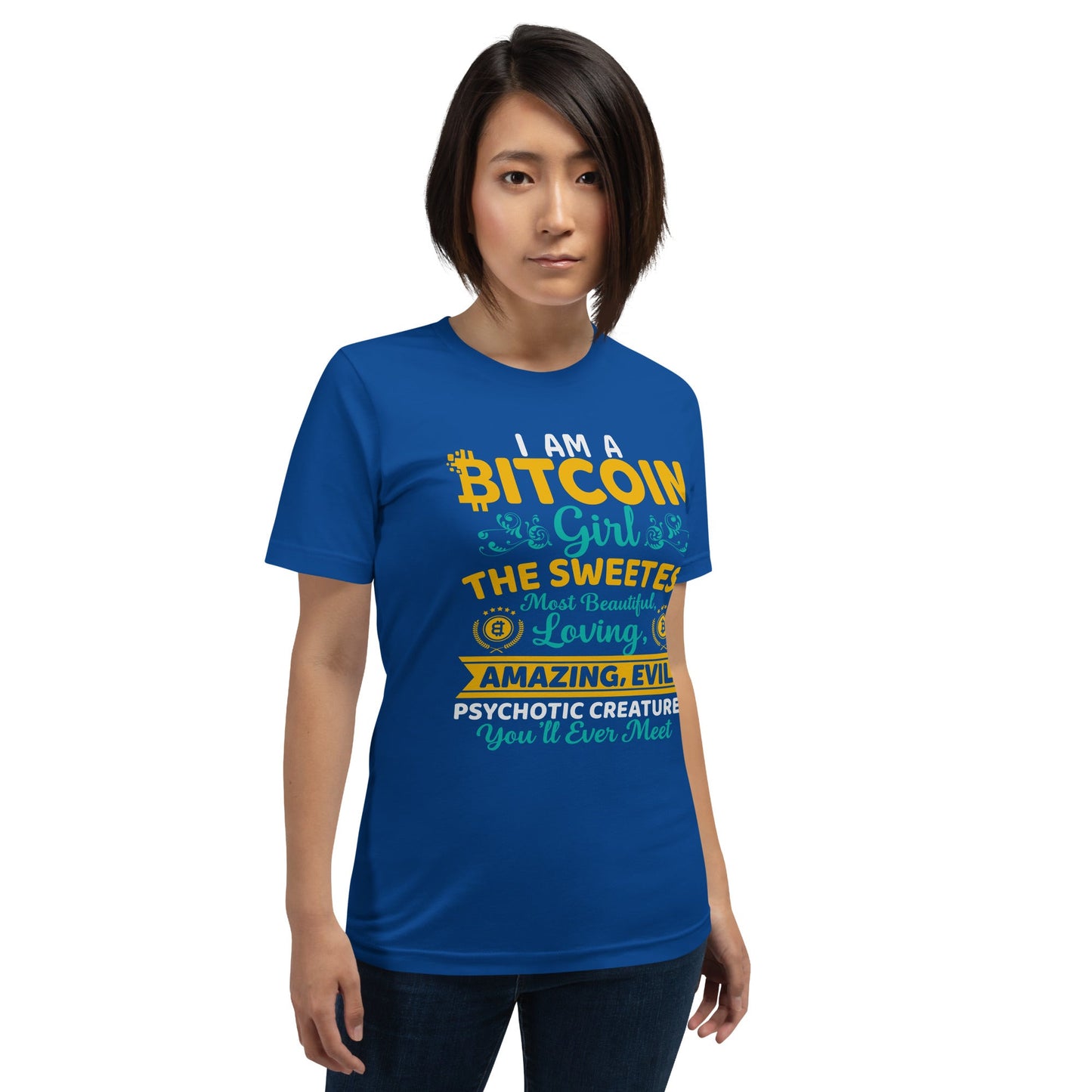 I am a Bitcoin Girl, the sweetest - Unisex t-shirt by DarkByteGear