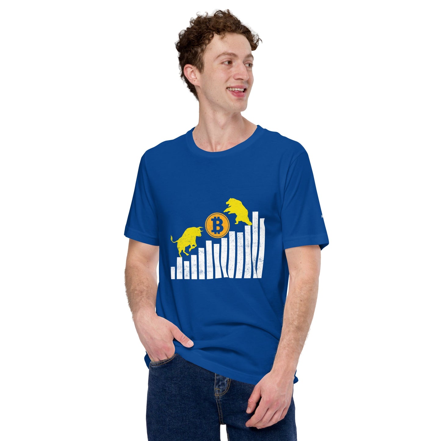 Bull Bear Bitcoin Statistic - Unisex t-shirt by DarkByteGear