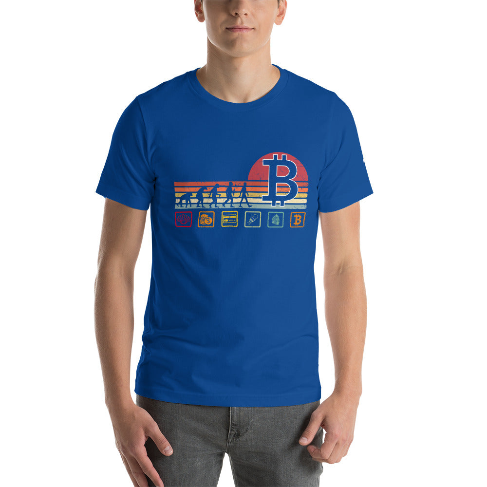 Bitcoin Evolution - Unisex t-shirt by DarkByteGear