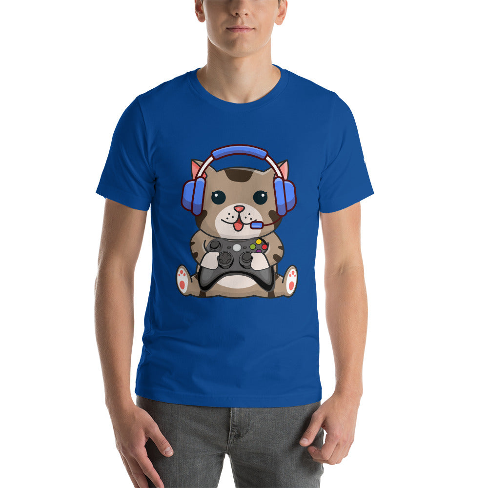 Gamer Cat - Unisex t-shirt by DarkByteGear