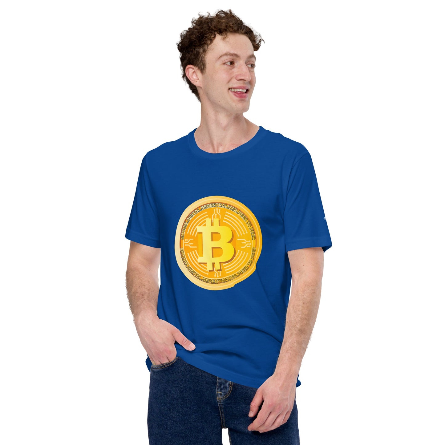 Bitcoin Medal - Unisex t-shirt by DarkByteGear