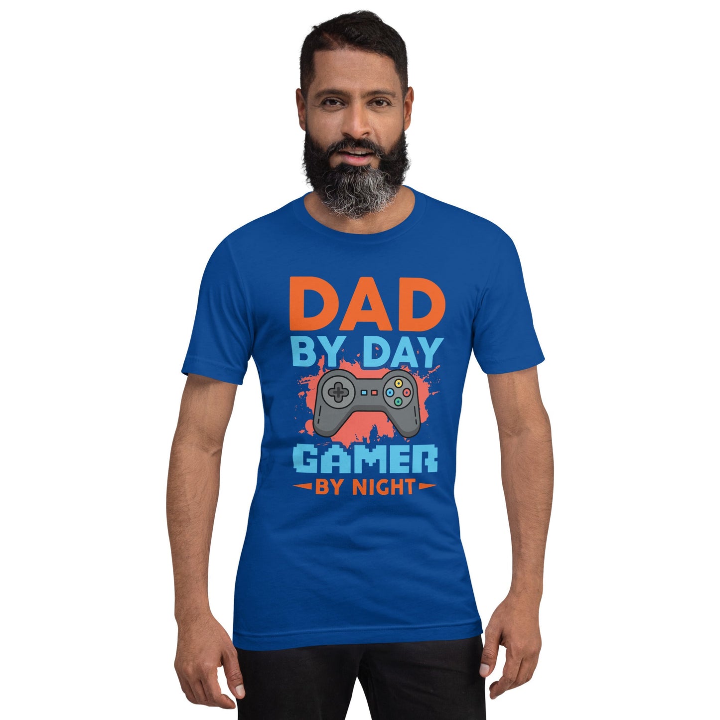 Dad by Day, Gamer by Night - Unisex t-shirt by DarkByteGear