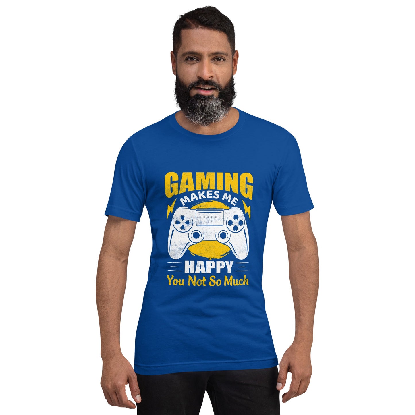 Gaming Makes me Happy (MAHFUZ) - Unisex t-shirt by DarkByteGear