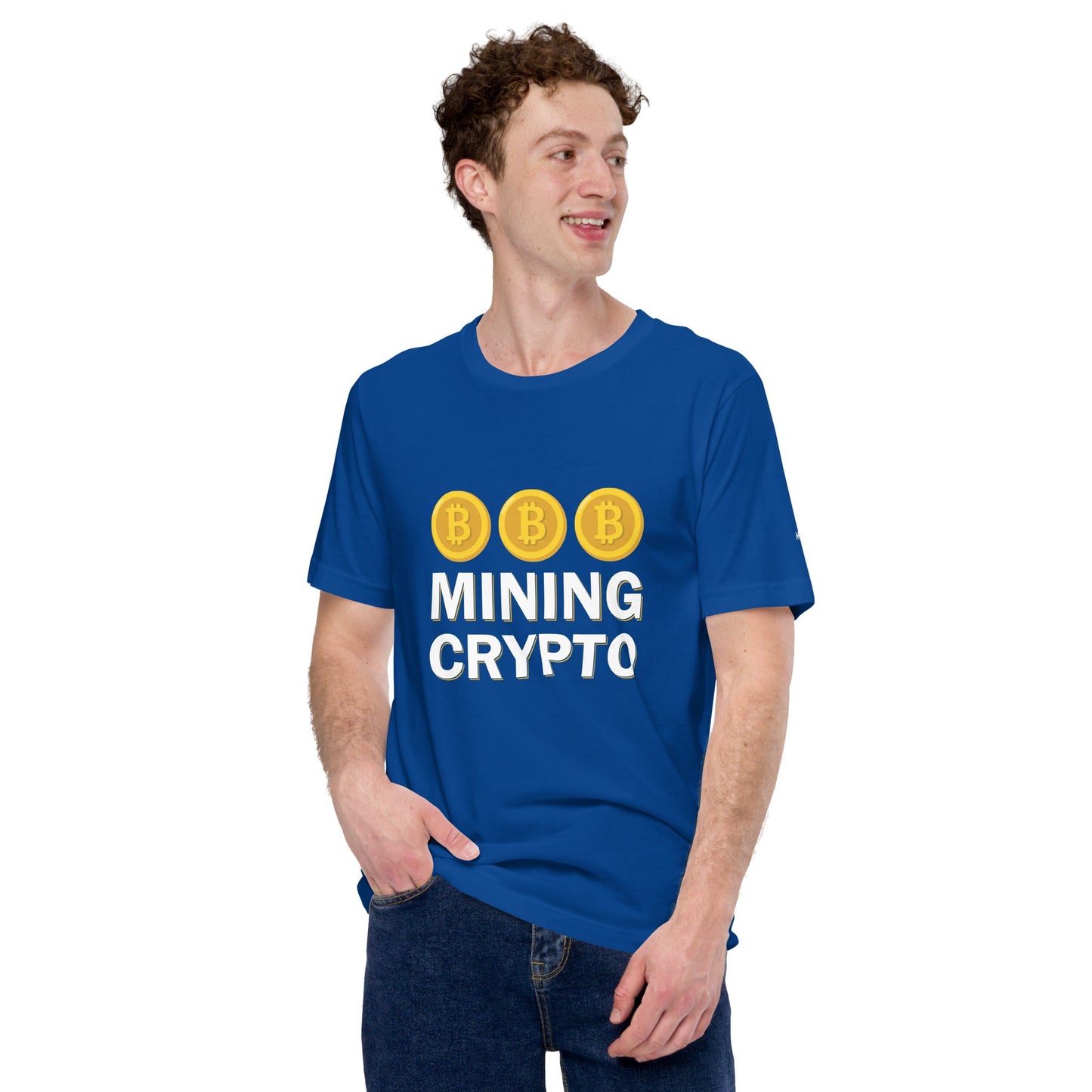 Mining Crypto - Unisex t-shirt ( Back Print ) by DarkByteGear