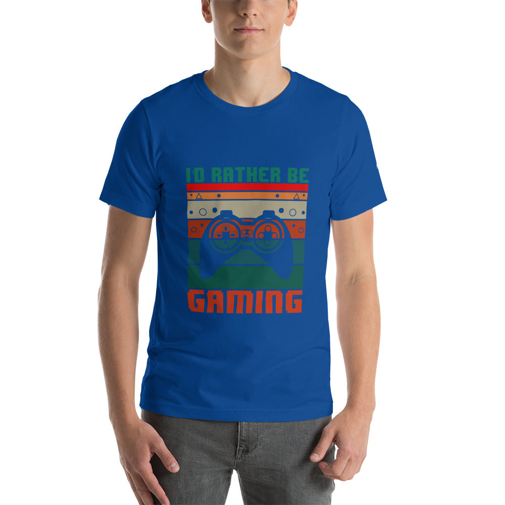 I'd rather be Gaming - Unisex t-shirt by DarkByteGear