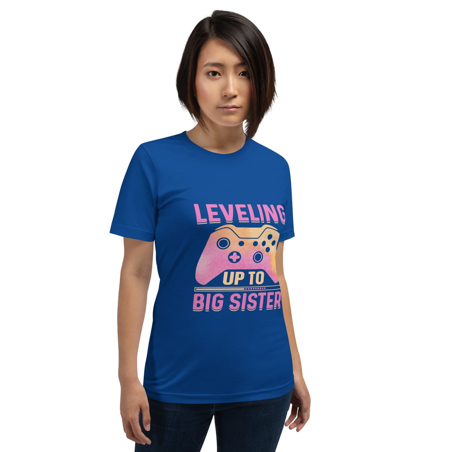 Levelling up to Big Sister - Unisex t-shirt by DarkByteGear