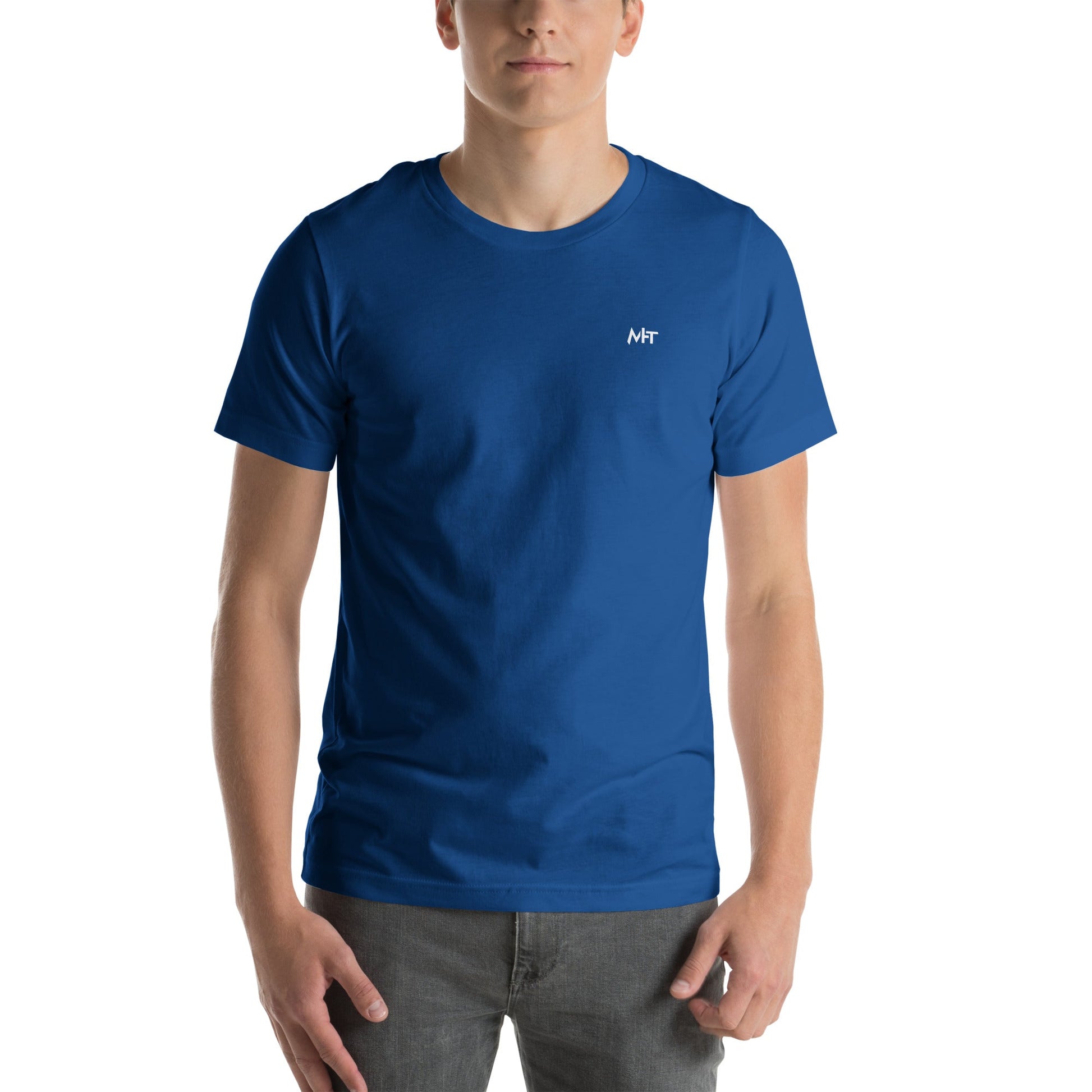 Bitcoin Accepted Here - Unisex t-shirt ( Back Print ) by DarkByteGear