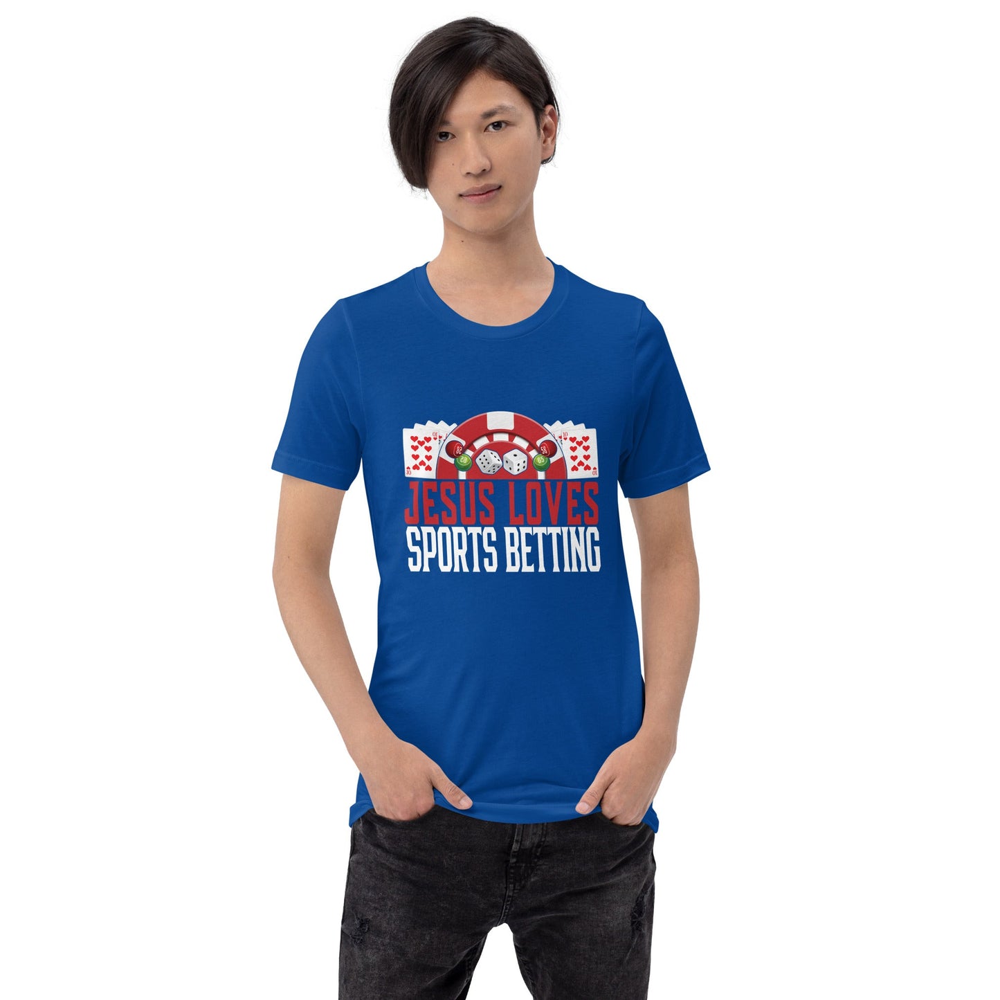 Jesus Loves Sports Betting - Unisex t-shirt by DarkByteGear