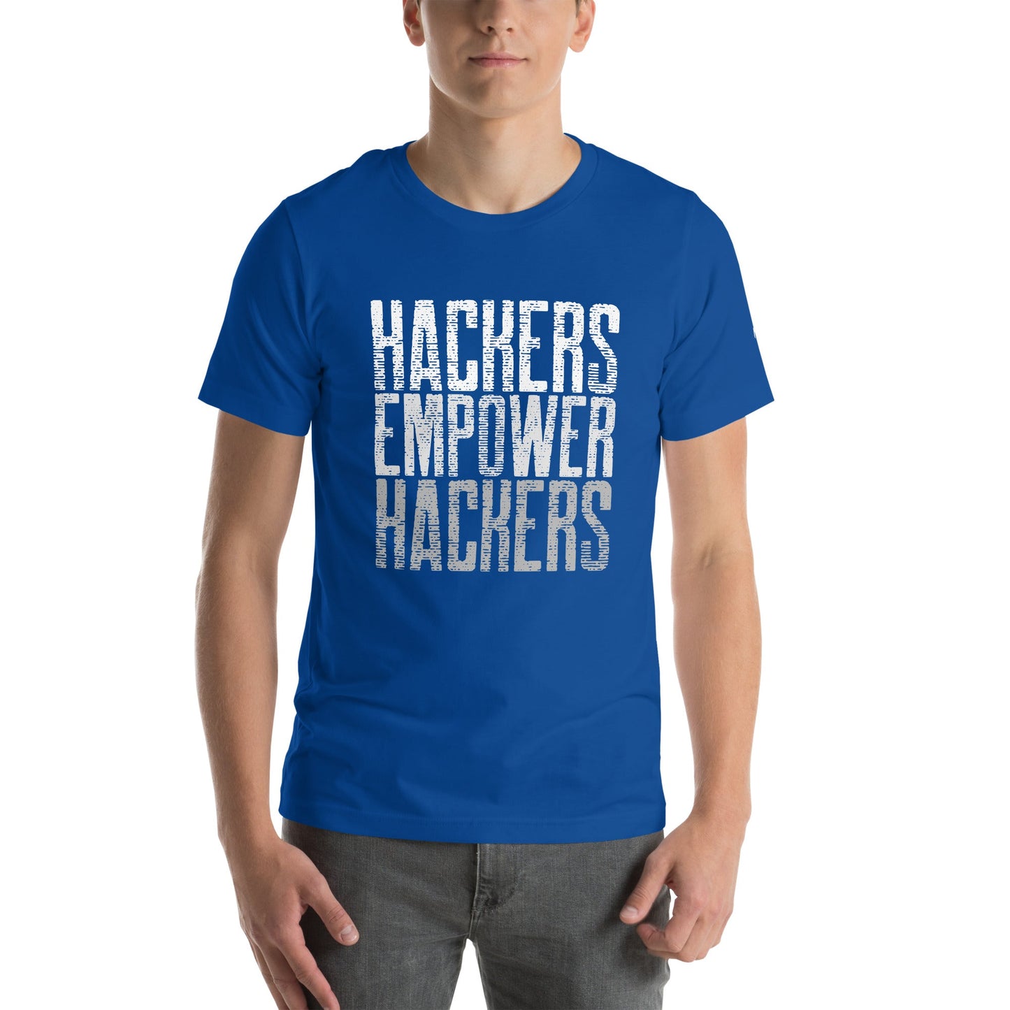 Hackers Empower Hackers V1 - Unisex t-shirt by DarkByteGear
