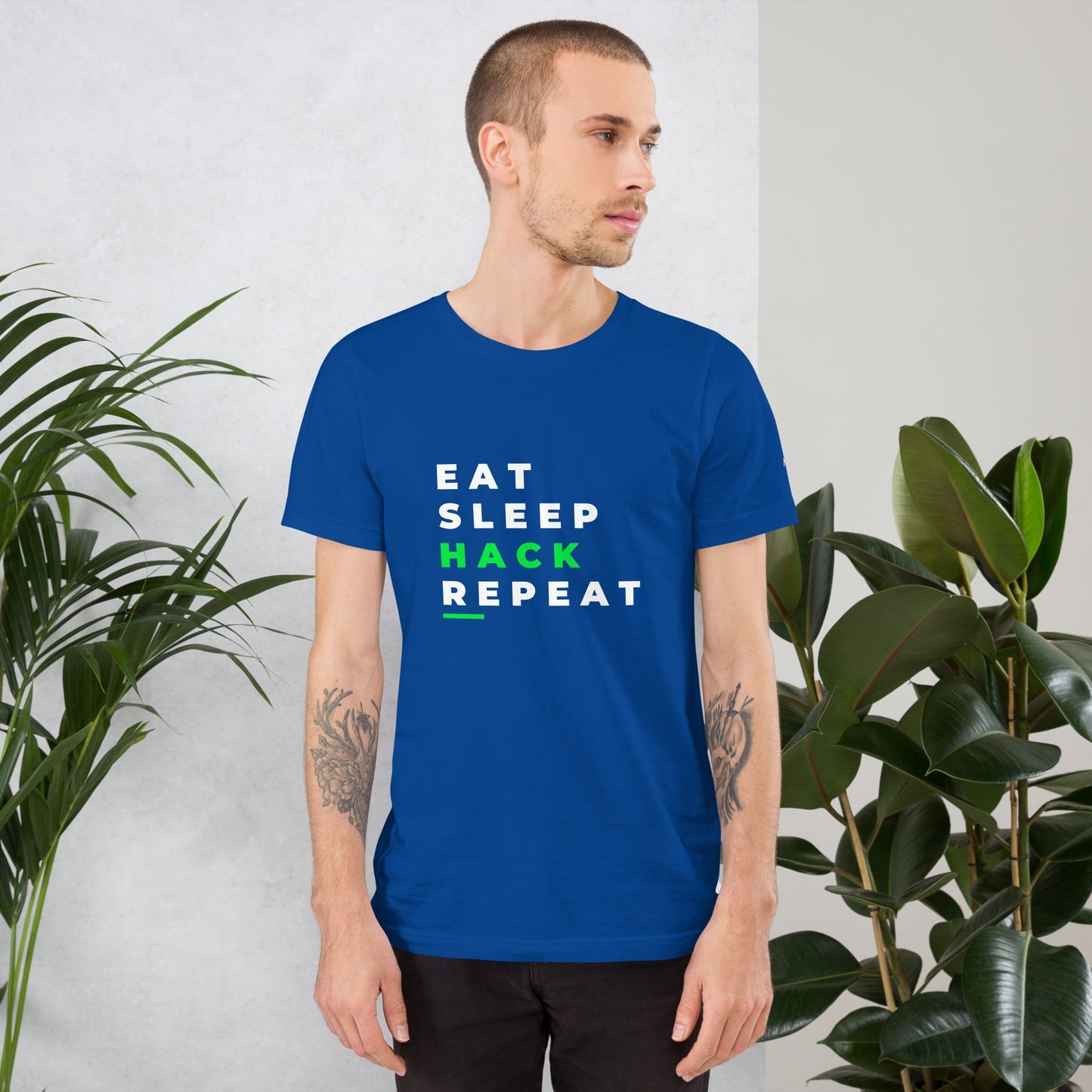 Eat, Sleep, Hack, Repeat V2 - Unisex t-shirt by DarkByteGear