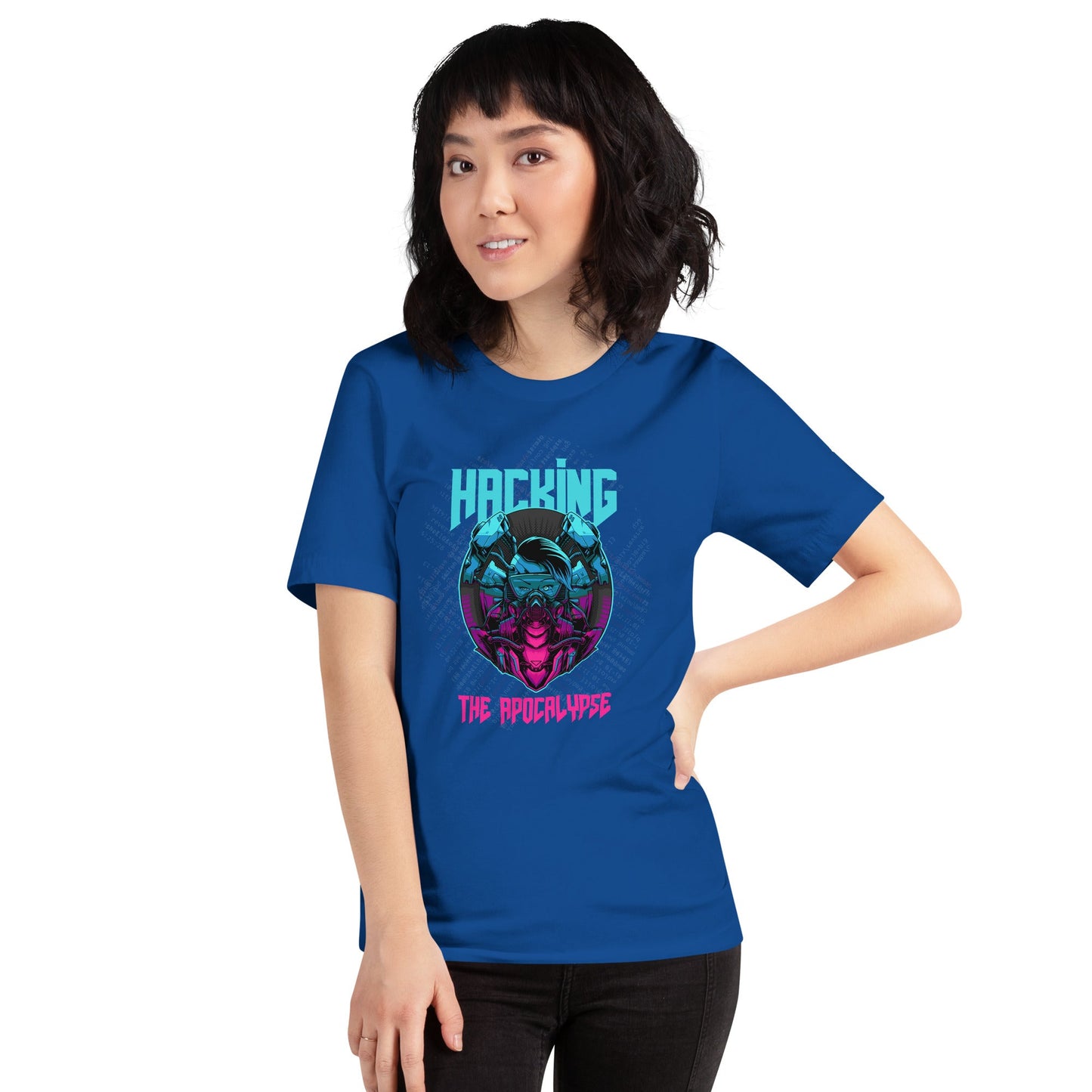 Hacking the apocalypse V2 - Unisex t-shirt by DarkByteGear