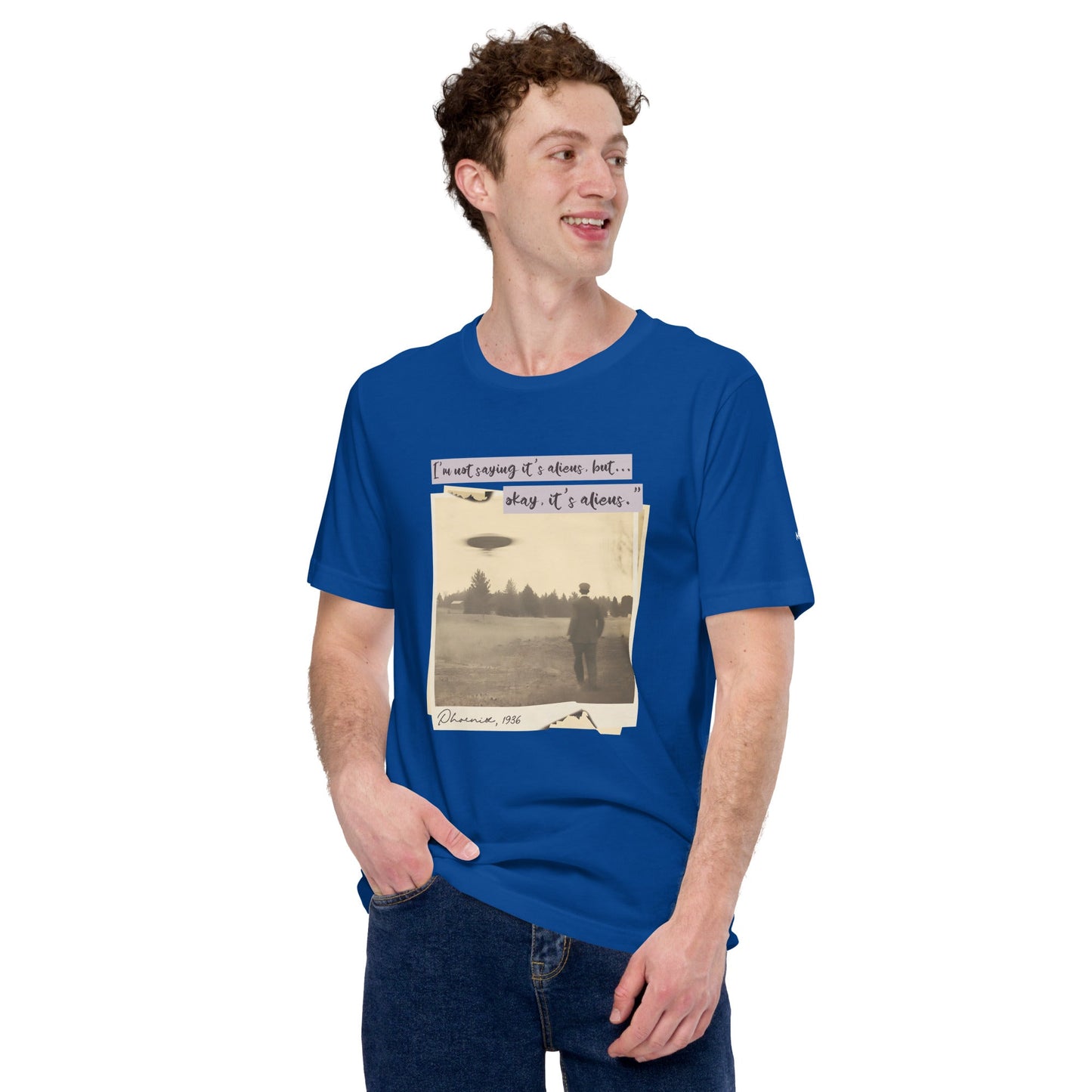 I am not saying it's aliens but, Okay! it's aliens V1 - Unisex t-shirt by DarkByteGear