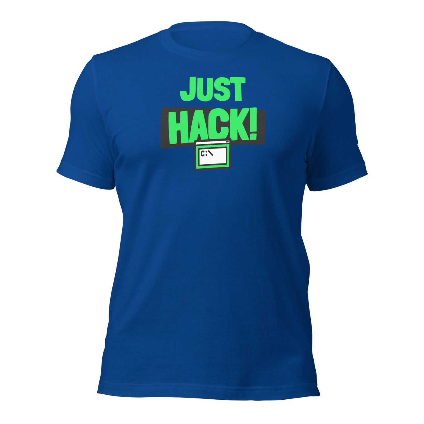 Just Hack (Green text) - Unisex t-shirt by DarkByteGear