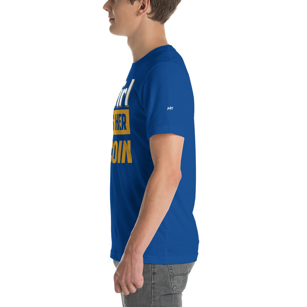 This Girl love her Bitcoin Unisex t-shirt by DarkByteGear