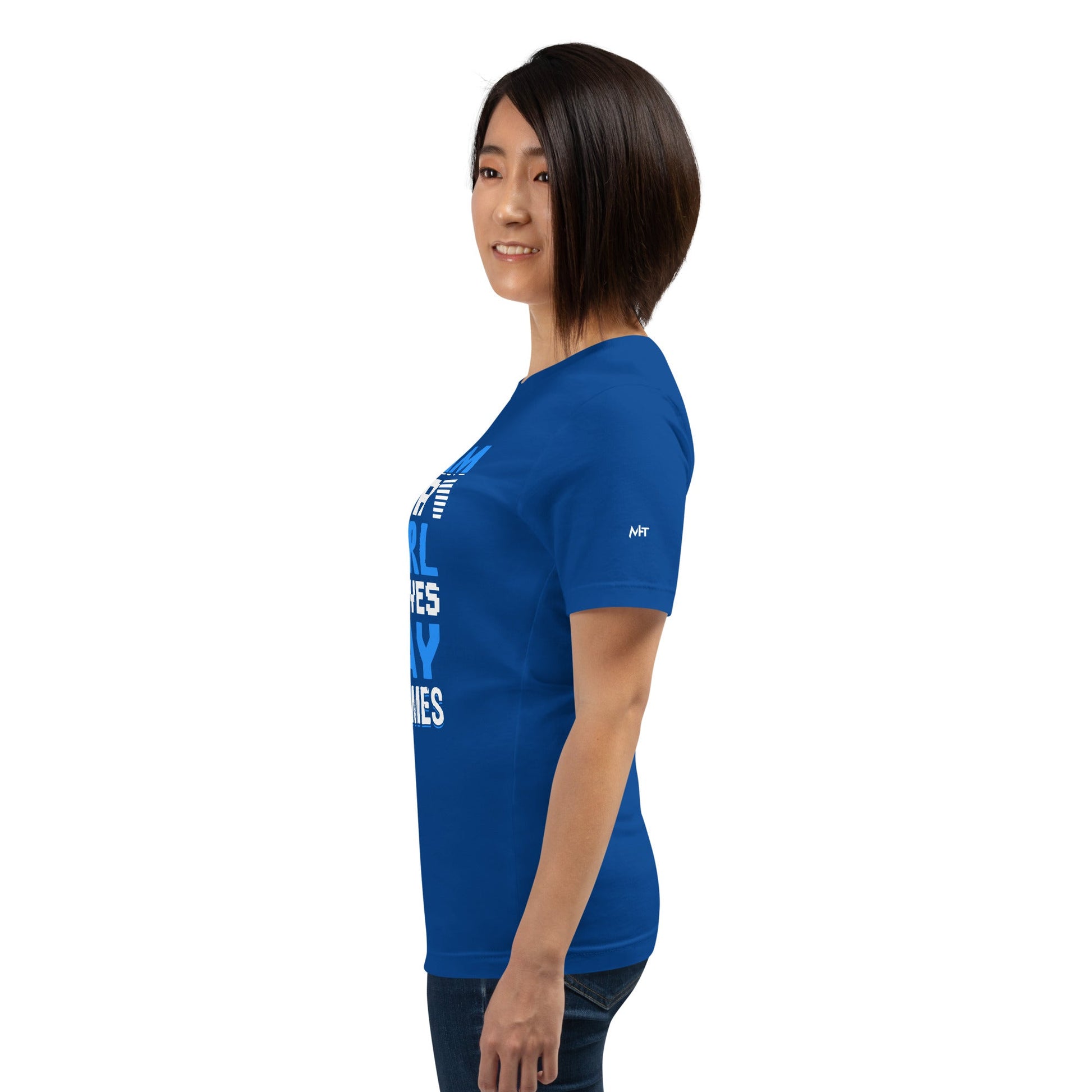 Yes, I am a Girl. Yes! I play Videogame Unisex t-shirt by DarkByteGear