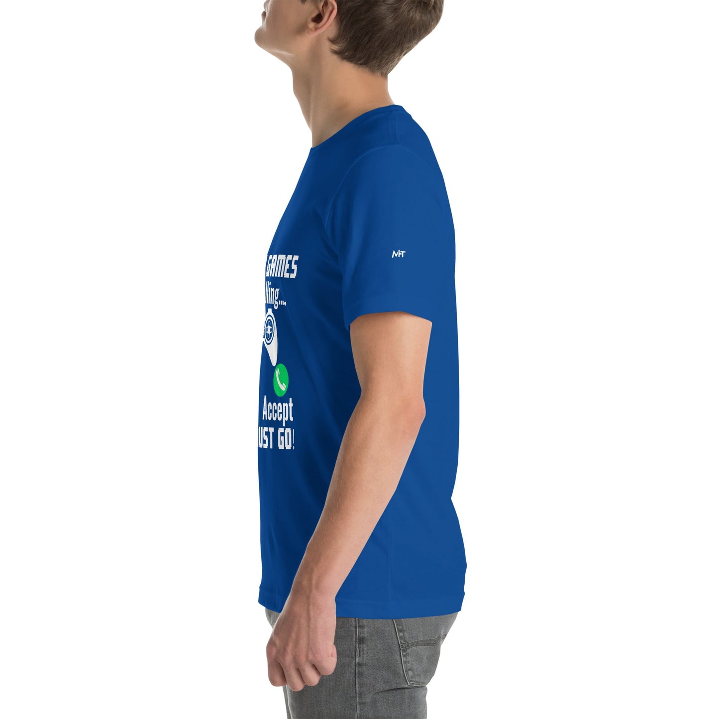 Video Games are Calling and I must Go Rima 18 - Unisex t-shirt by DarkByteGear