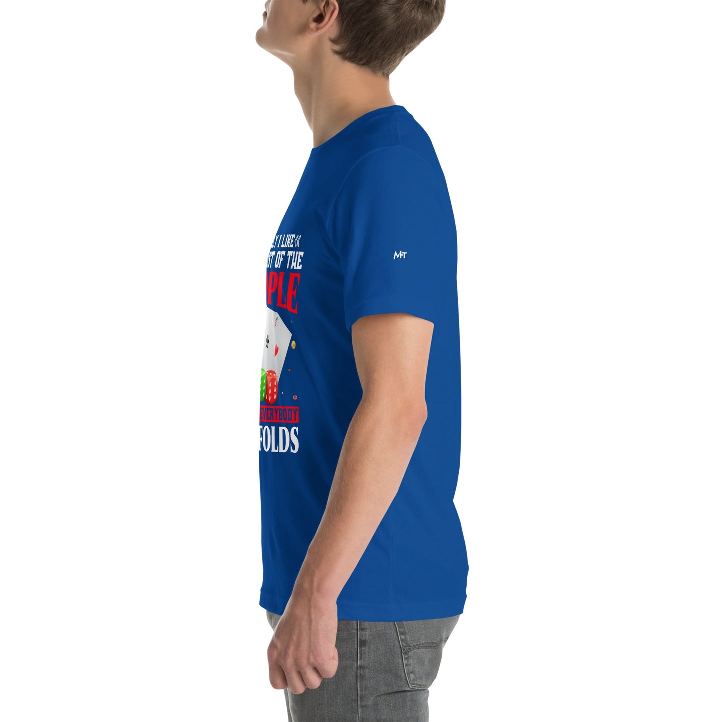 Usually I Like Most of the People But I Hate everyone who Folds - Unisex t-shirt by DarkByteGear