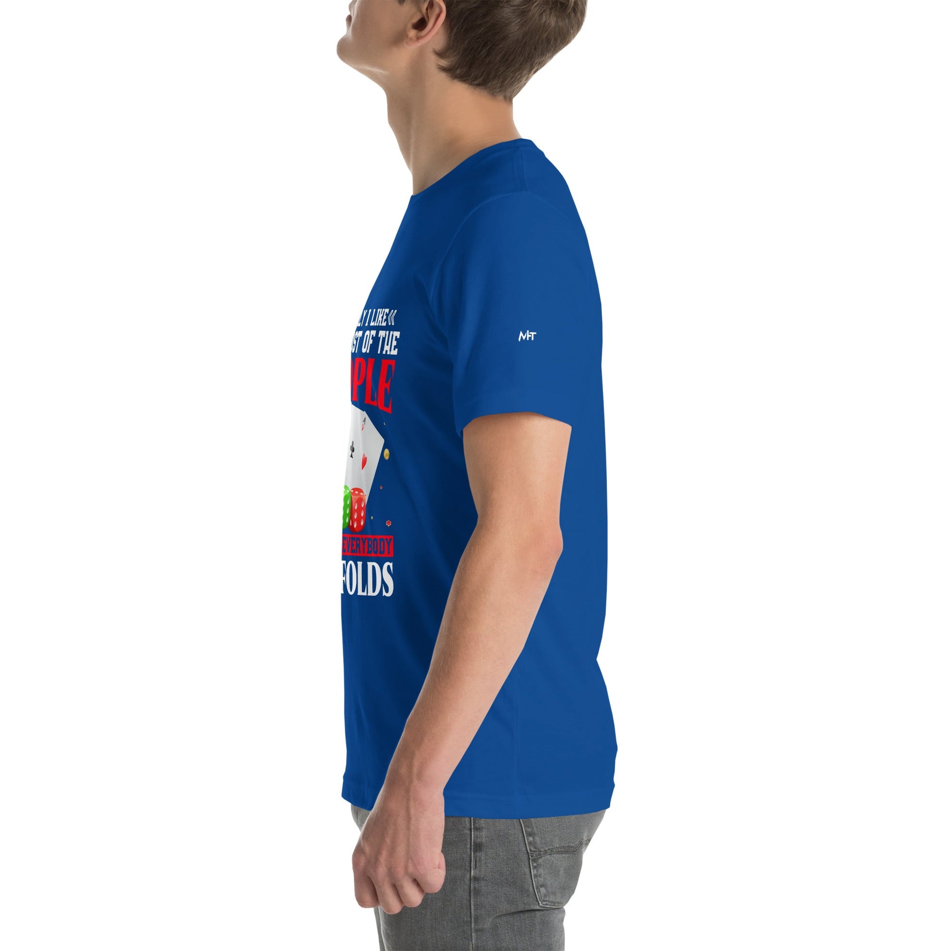 Usually I Like Most of the People But I Hate everyone who Folds - Unisex t-shirt by DarkByteGear