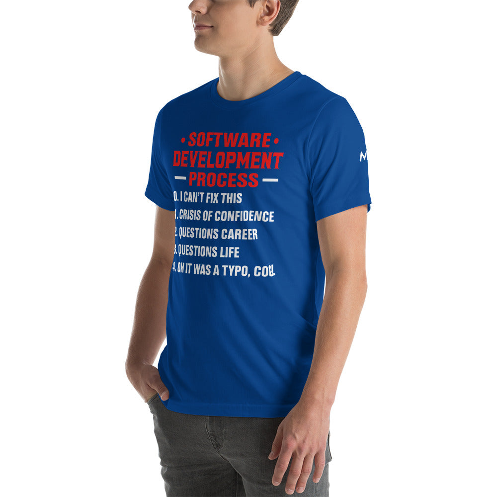 Software Development Process V1 - Unisex t-shirt by DarkByteGear