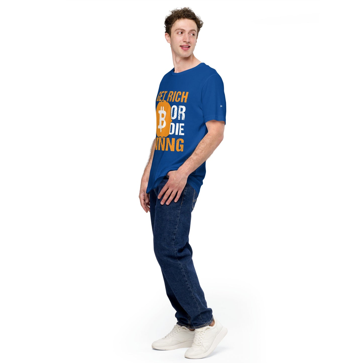 Get Rich Bitcoin Mining or Die Unisex t-shirt by DarkByteGear