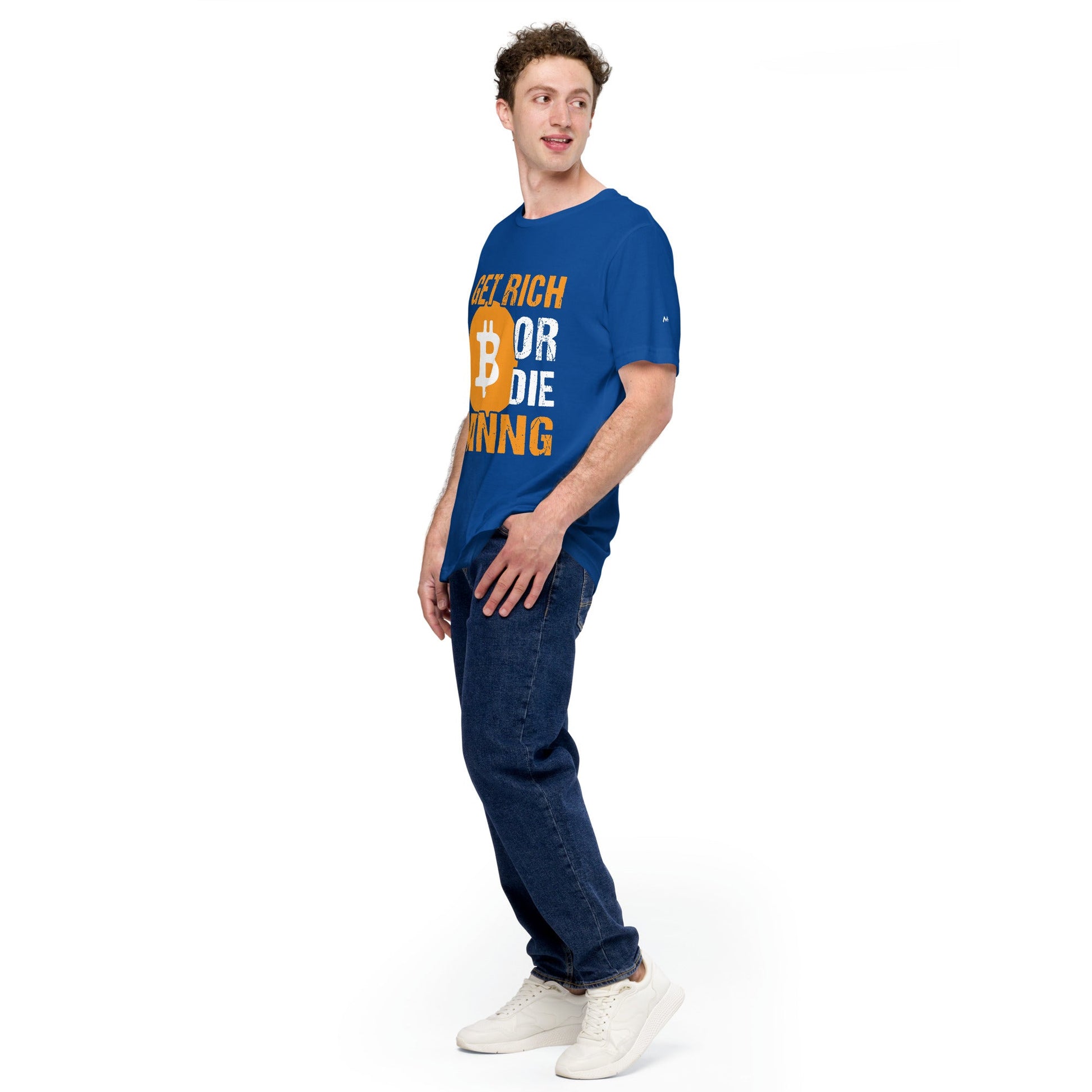 Get Rich Bitcoin Mining or Die Unisex t-shirt by DarkByteGear