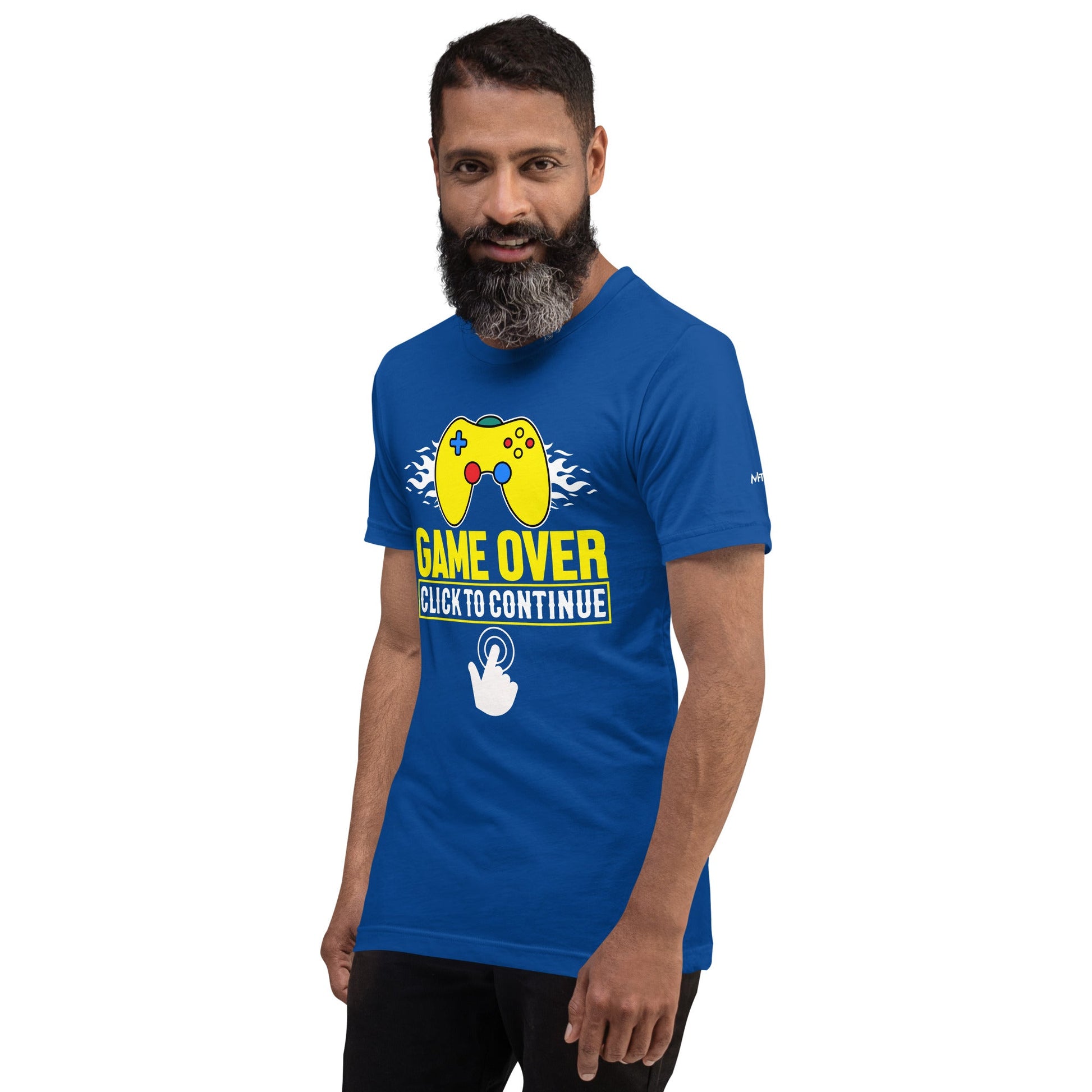 Game Over Click to Continue - Unisex t-shirt by DarkByteGear