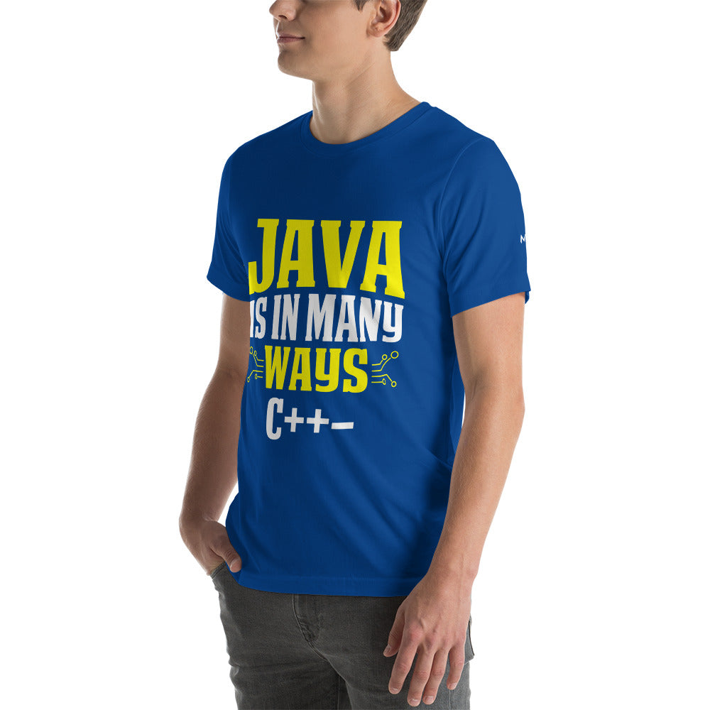 Java is in Many Ways C++- Unisex t-shirt by DarkByteGear