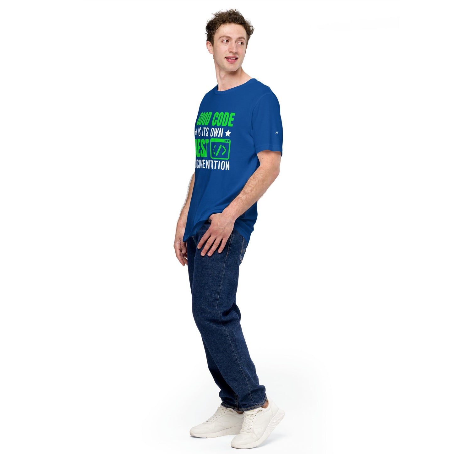 Good Code is in its own best documentation Unisex t-shirt by DarkByteGear