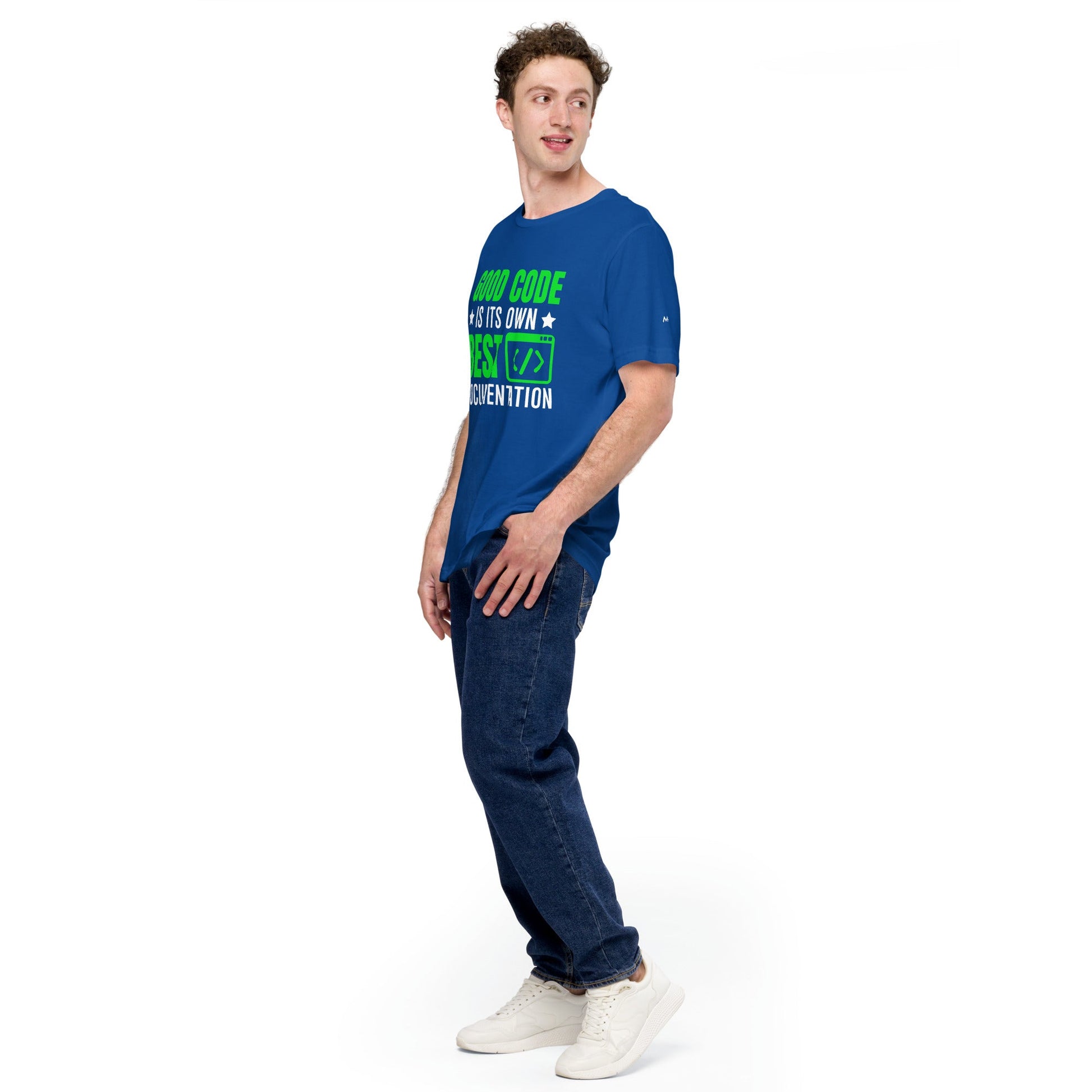 Good Code is in its own best documentation Unisex t-shirt by DarkByteGear