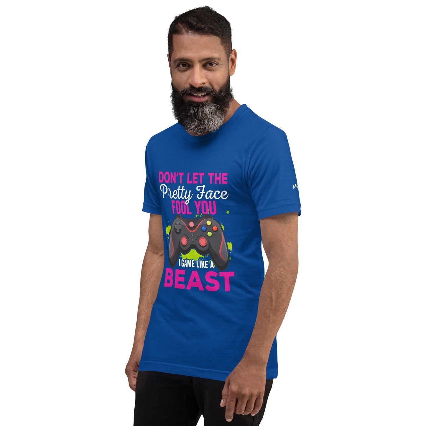 Don't let the pretty face fool you - Unisex t-shirt by DarkByteGear