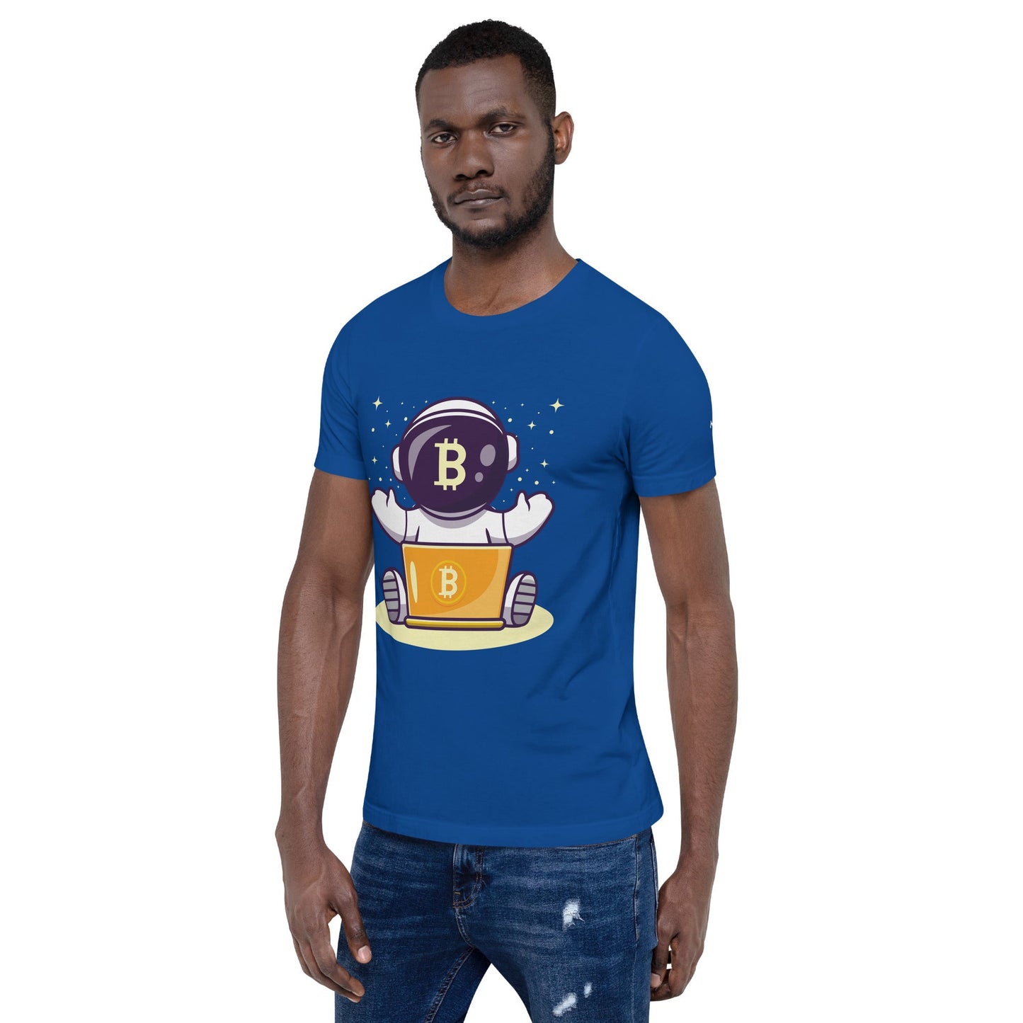 Bitcoin Astronaut - Unisex t-shirt by DarkByteGear