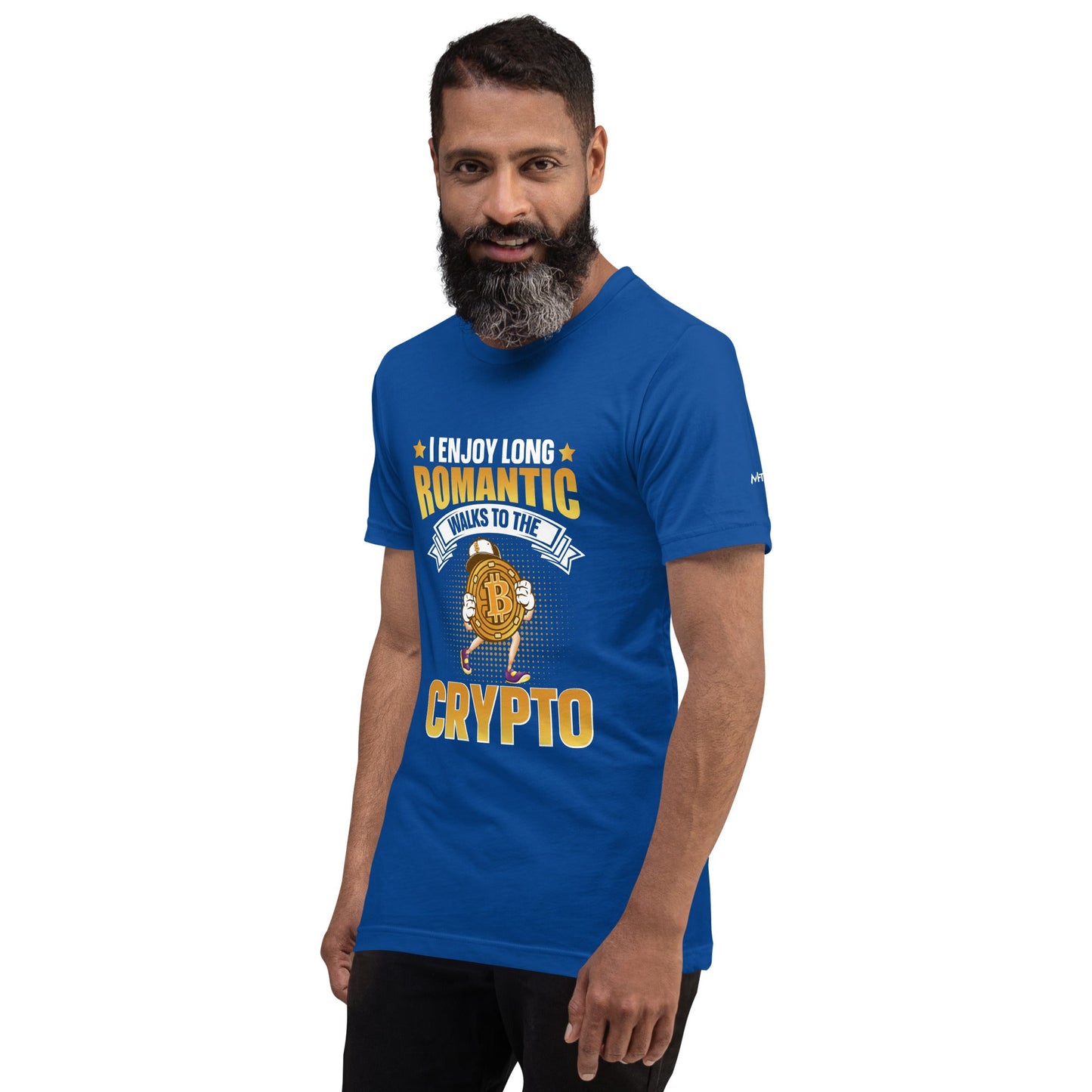 I enjoy long Romantic Walk with Crypto - Unisex t-shirt by DarkByteGear