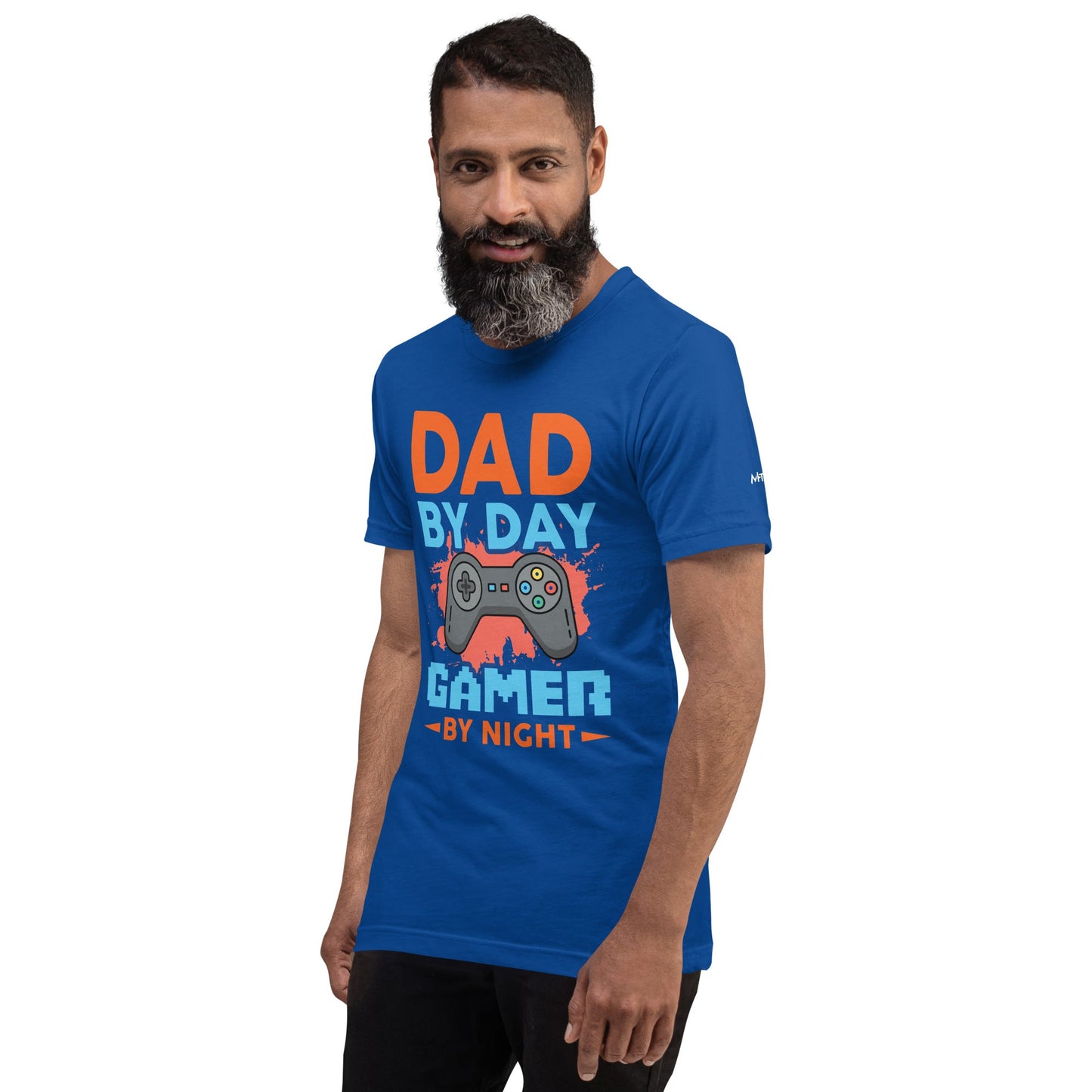 Dad by Day, Gamer by Night - Unisex t-shirt by DarkByteGear