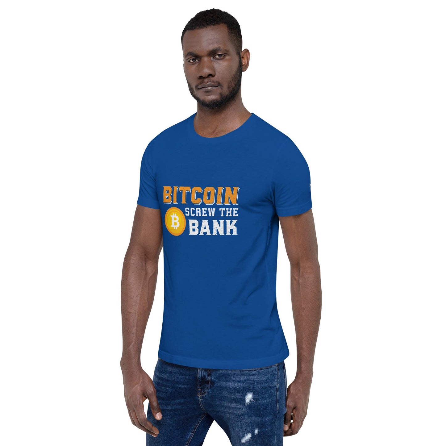 Bitcoin Screw the Bank - Unisex t-shirt by DarkByteGear