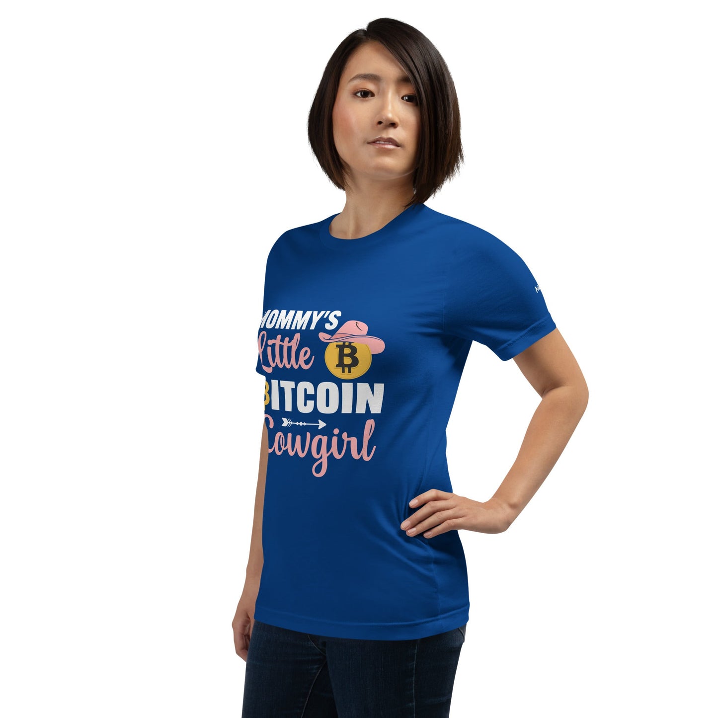 Mommy's little bitcoin cowgirl - Unisex t-shirt by DarkByteGear