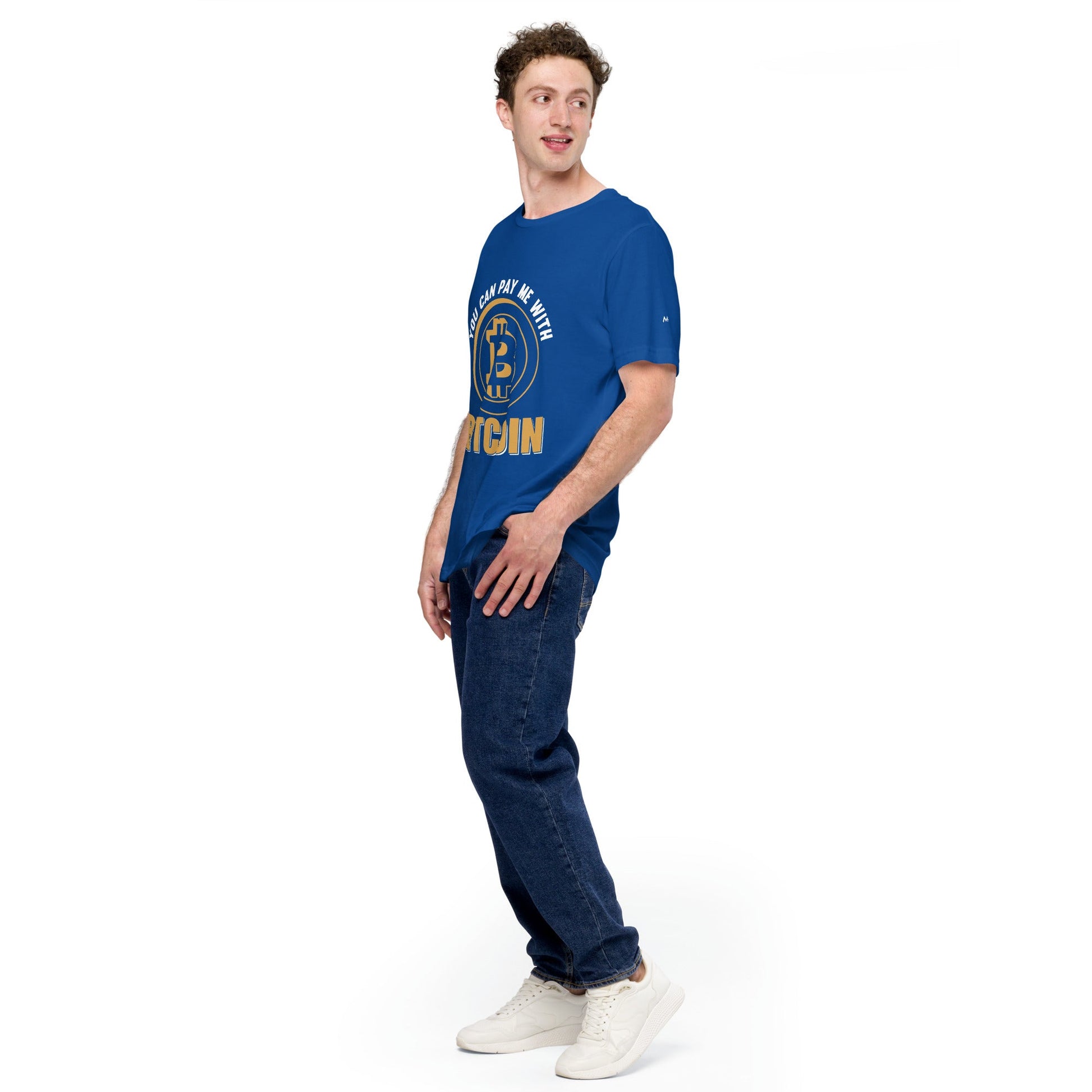 You can Pay me with Bitcoin Unisex t-shirt by DarkByteGear