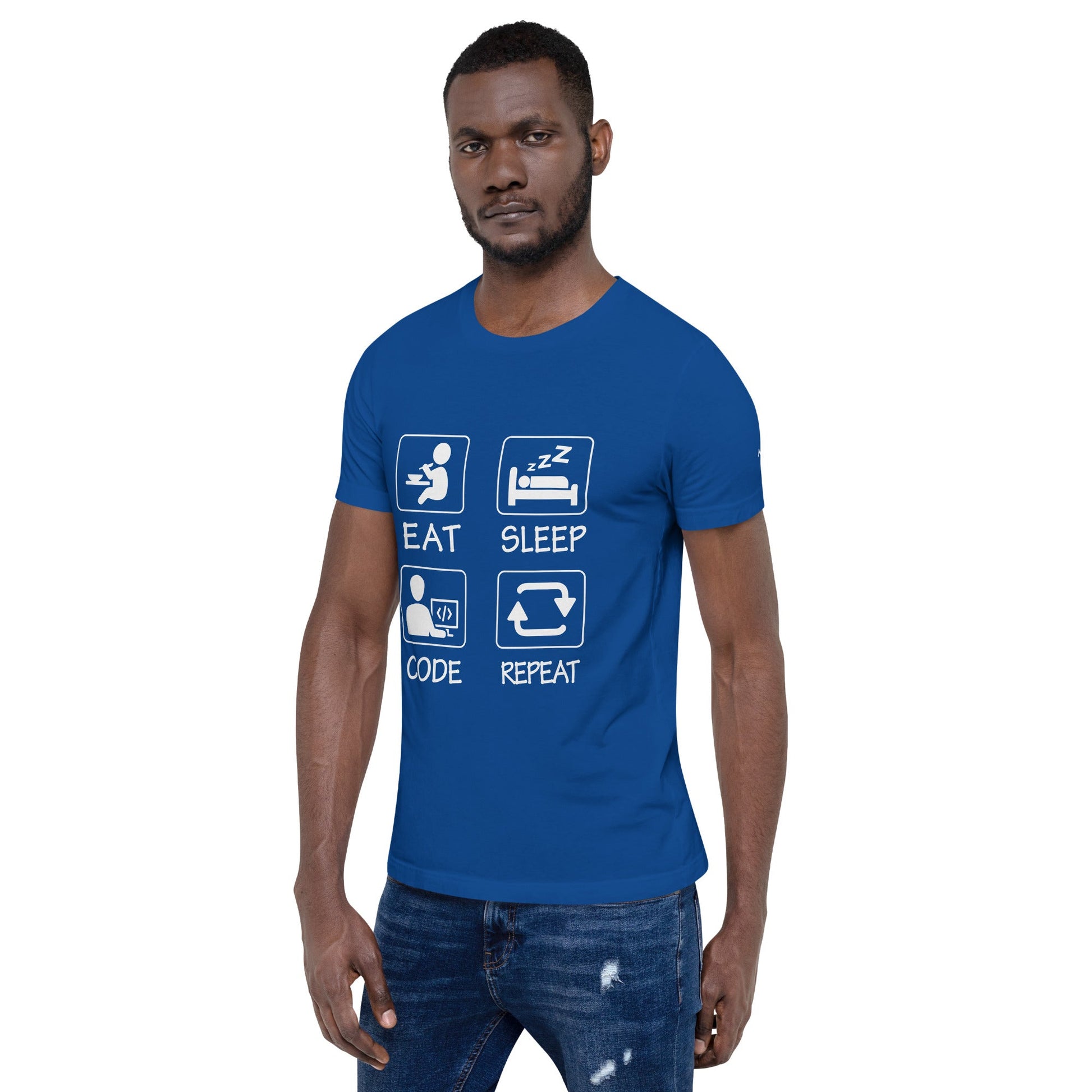 Eat, Sleep, Code, Repeat V1 - Unisex t-shirt by DarkByteGear