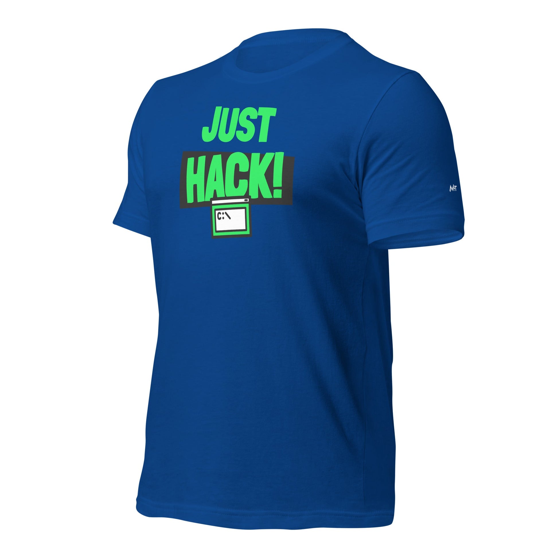 Just Hack (Green text) - Unisex t-shirt by DarkByteGear