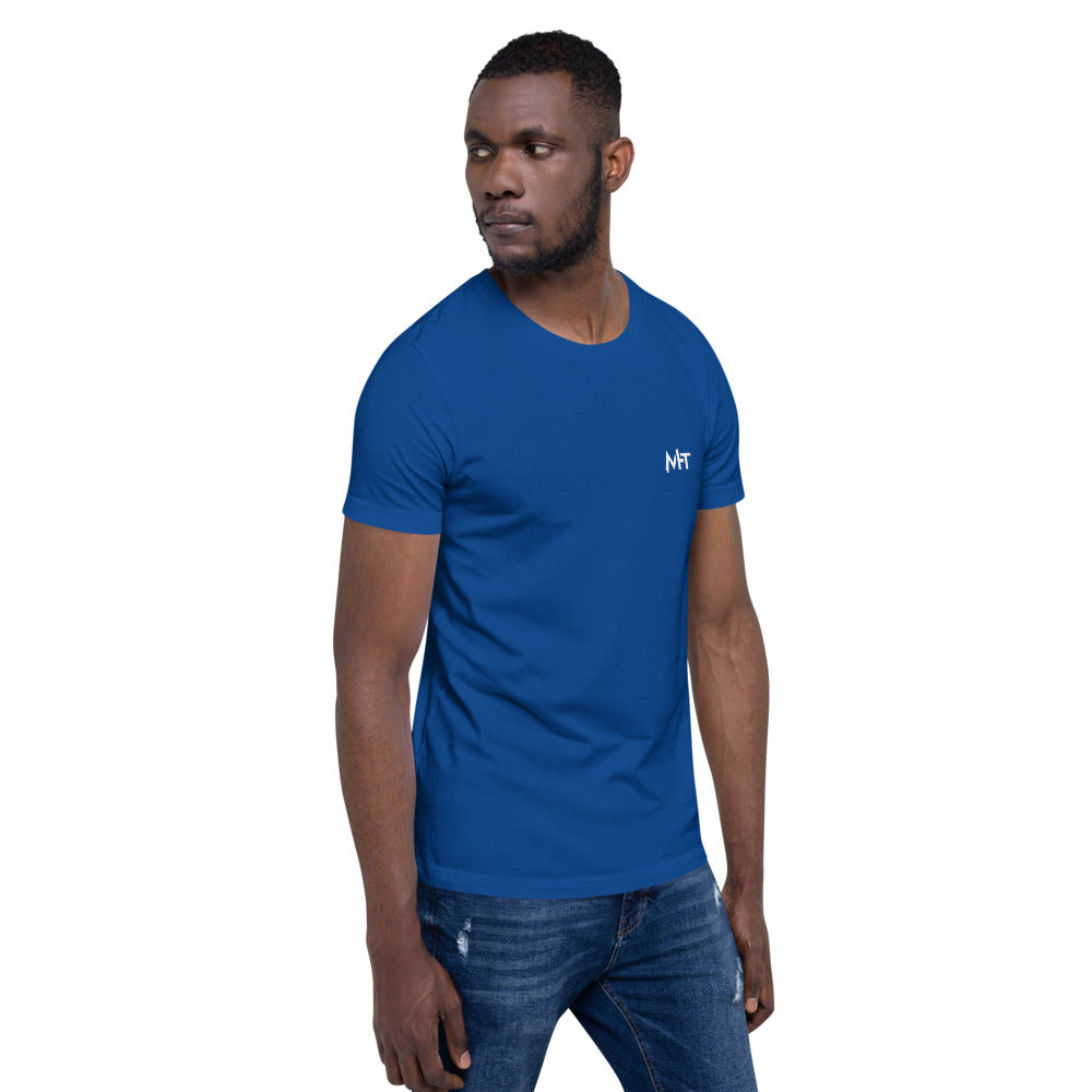 Hack this - Short-Sleeve Unisex T-Shirt (back print) by DarkByteGear