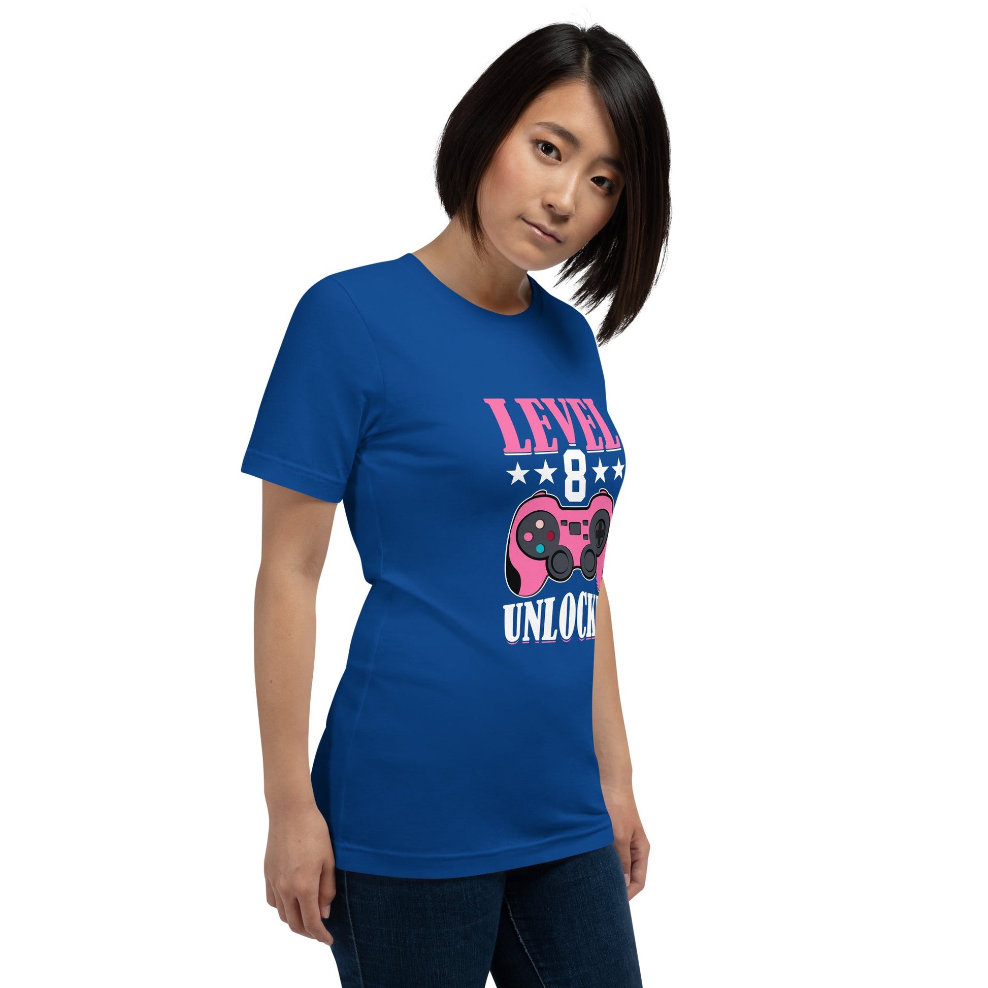 Level 8 Unlocked - Unisex t-shirt by DarkByteGear