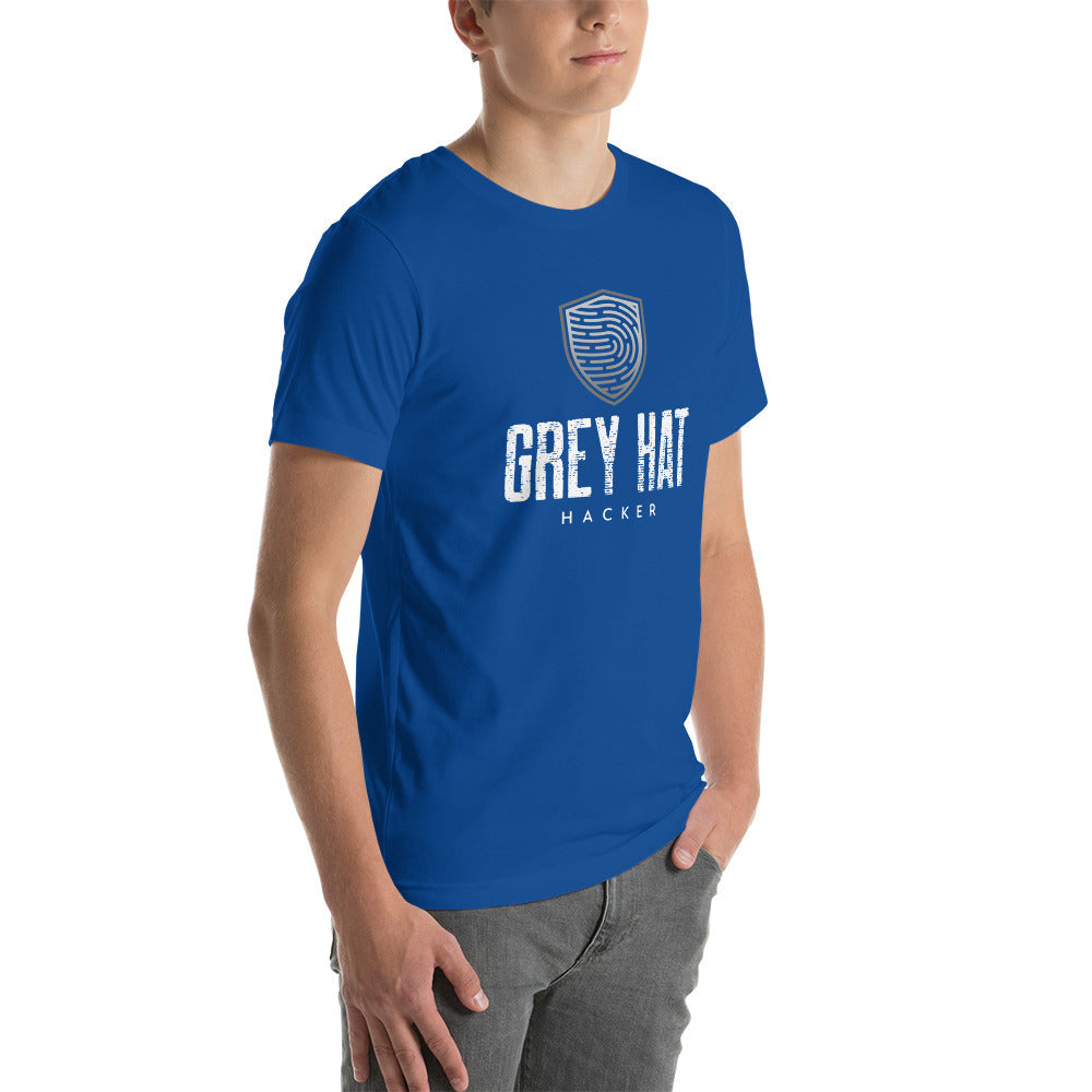 Grey Hat Hacker V4 - Unisex t-shirt by DarkByteGear