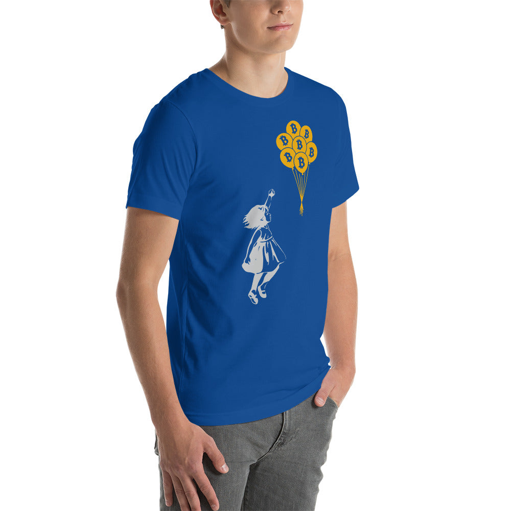 Bitcoin Little Girl Unisex t-shirt by DarkByteGear