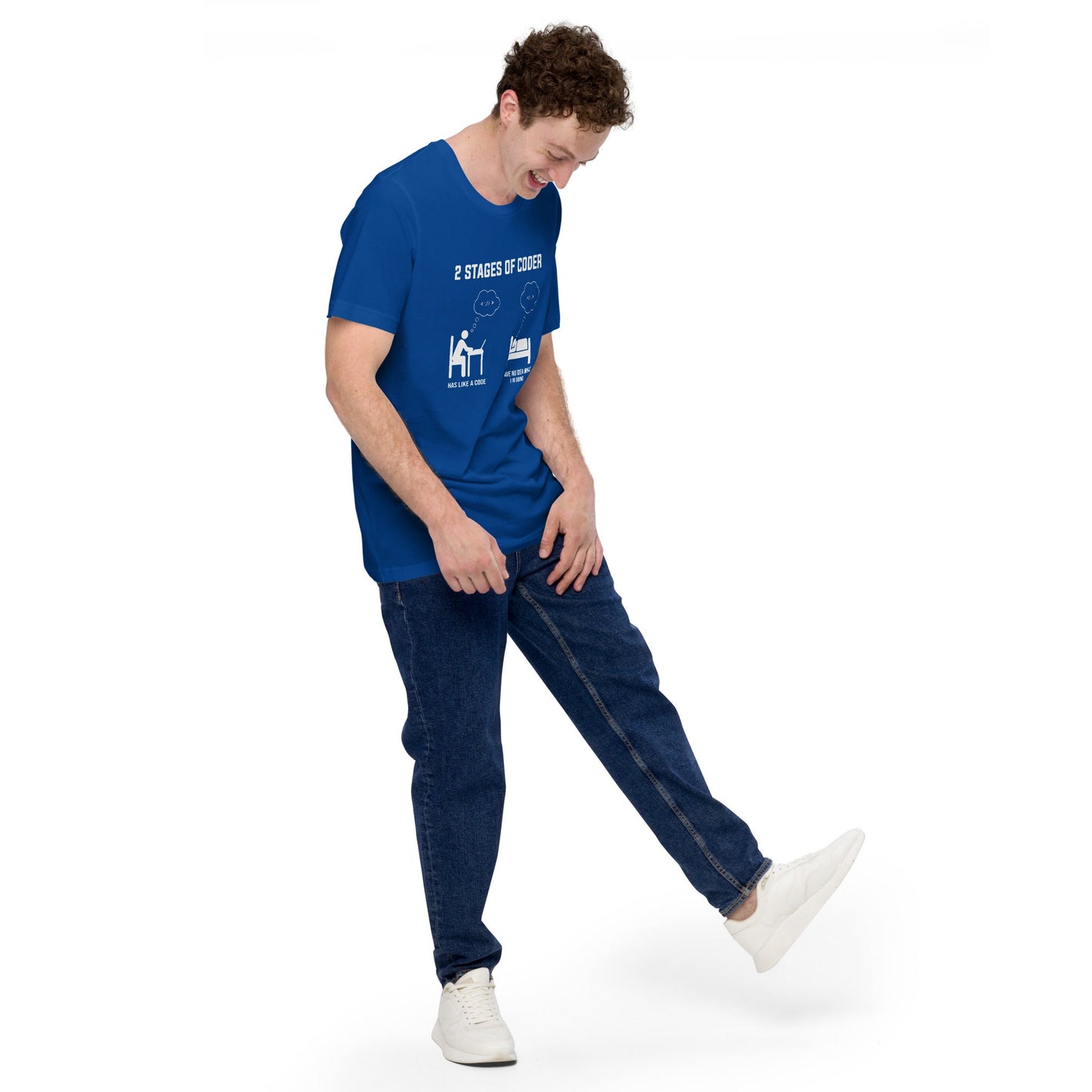 2 Stages of Coder Unisex t-shirt by DarkByteGear