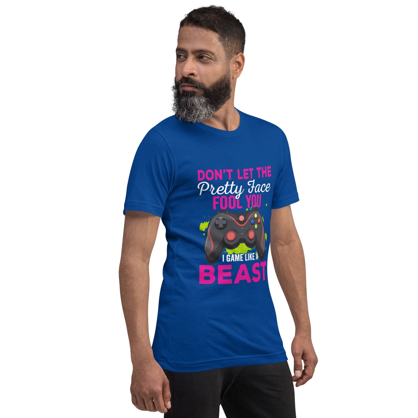 Don't let the pretty face fool you - Unisex t-shirt by DarkByteGear